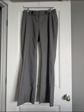 Banana Republic Jackson Fit Trousers - Heathered Grey Black - Size 4